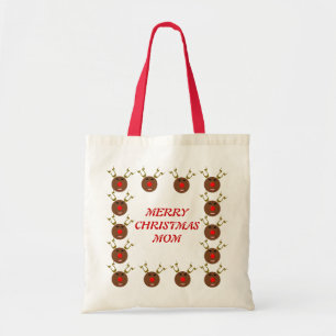 Merry Christmas Mum Custom Reindeer Gift Bag