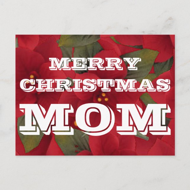 Merry Christmas Mum Postcard (Front)