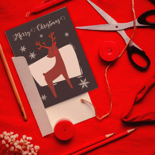 Merry Christmas my little deer Holiday Postcard