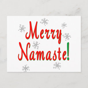 Merry Christmas Namaste Gifts Holiday Postcard