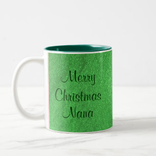Merry Christmas Nana I Love You Two-Tone Coffee Mug