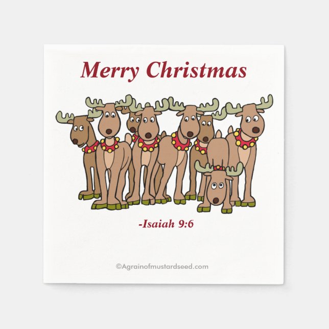 Merry Christmas Napkin (Front)