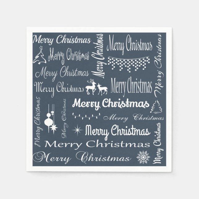Merry Christmas Napkin (Front)