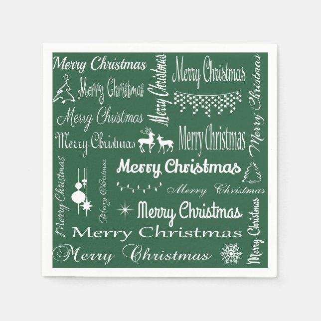 Merry Christmas Napkin (Front)