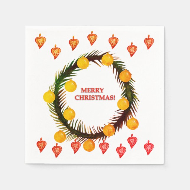Merry Christmas Napkin (Front)
