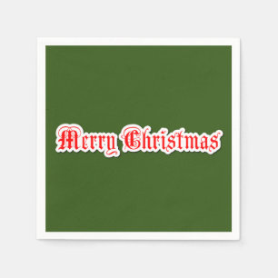Merry Christmas Napkin