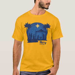 Merry Christmas Nativity Scene T-Shirt