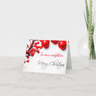 **MERRY CHRISTMAS**  "NEIGHBOR" CARD