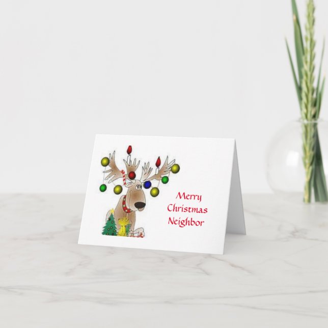 **MERRY CHRISTMAS**  "NEIGHBOR" CARD (Front)