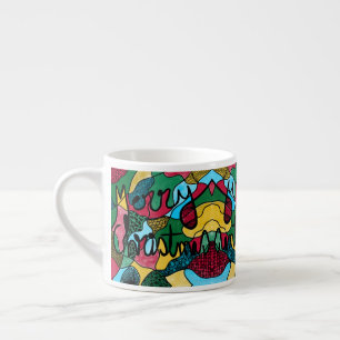 MERRY CHRISTMAS NEUROGRAPHIC & BLACK LINE ESPRESSO CUP