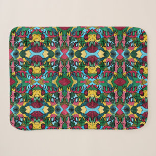 MERRY CHRISTMAS NEUROGRAPHIC & BLACK LINE SHERPA BLANKET