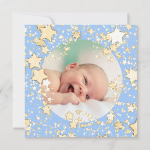 Merry Christmas new baby boy Holiday Card