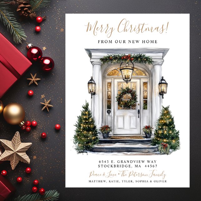Merry Christmas New Home Front Door Moving Announcement (Creator Uploaded)