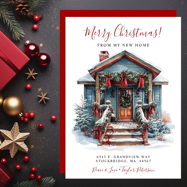 Merry Christmas New Home Front Door Moving Announcement (Creator Uploaded)