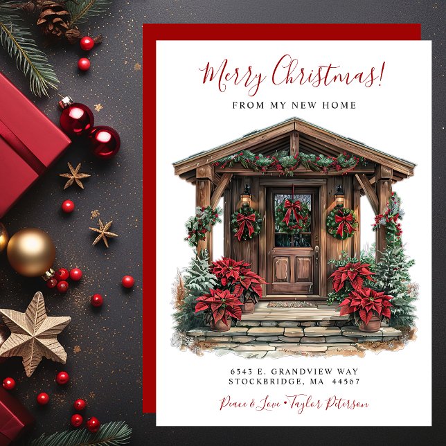 Merry Christmas New Home Front Door Moving Announcement (Creator Uploaded)