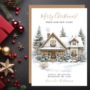 Merry Christmas New Home Moving Announcement