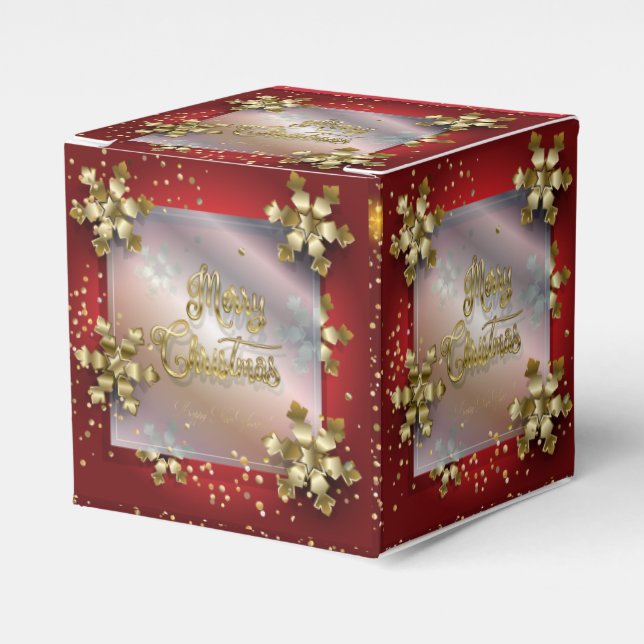 Merry Christmas & New Year! 20XX Gold Luxury Favour Box (Front Side)