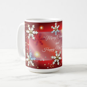 Merry Christmas & New Year! 20XX Silver Luxury Red Coffee Mug