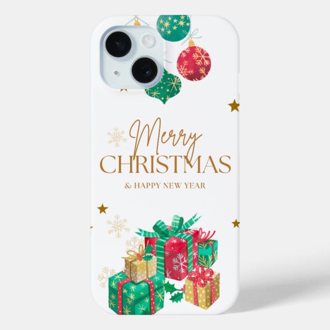 Merry Christmas New Year Greeting  Case-Mate iPhone Case (Back)