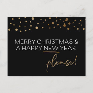 Merry Christmas NEXT Happy New Year Please Holiday Postcard