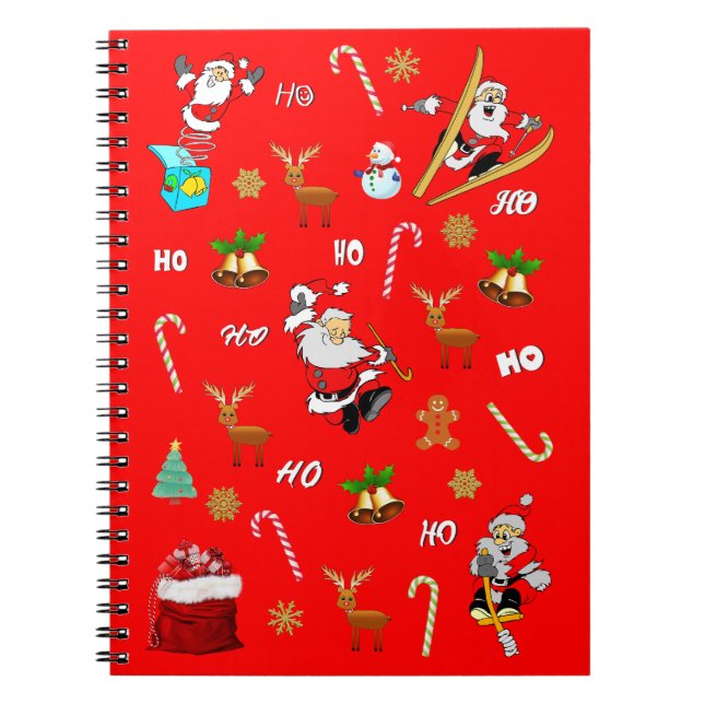 Merry Christmas Nice Naughty 25 December Christmas Notebook (Front)