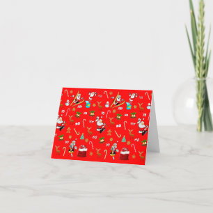Merry Christmas Nice Naughty 25 December Christmas Thank You Card