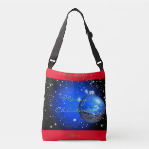 merry christmas night sky ornament crossbody bag