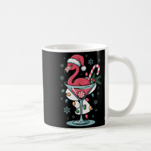 Merry Christmas Nk Flamingo Wine Drinking Lights X Coffee Mug