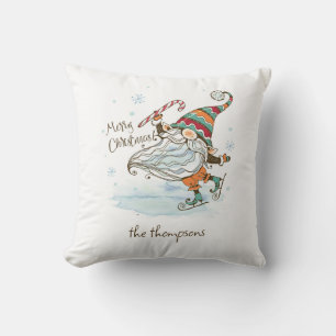 Merry Christmas Nordic Gnome Cushion