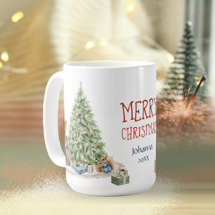 Merry Christmas Nostalgic Cute Animals Memory Coffee Mug
