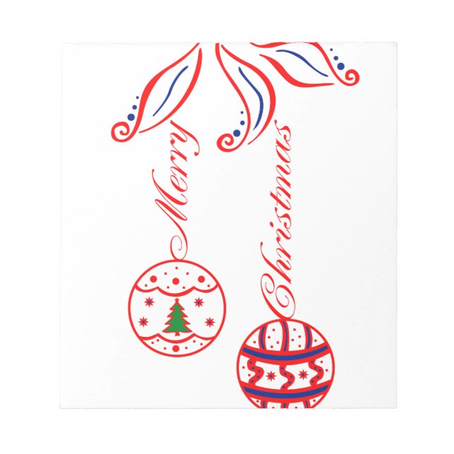 Merry Christmas Notepad (Front)