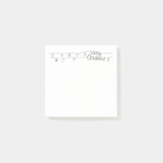 Merry Christmas Notes with lights (Front)