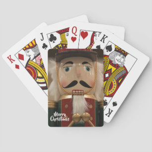 Merry Christmas Nucracker Soldier Playing Cards
