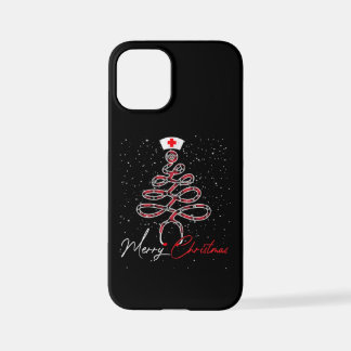 Merry Christmas Nurse Funny PICU Nurse Christmas iPhone 12 Mini Case
