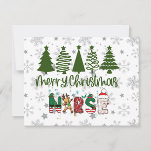 Merry Christmas Nurse  Holiday Card