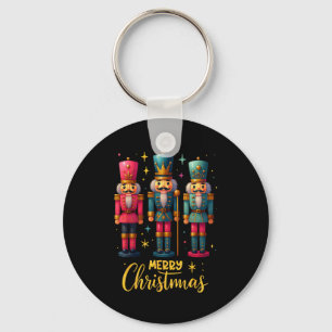 Merry Christmas Nutcracker Ballet Dance Women Kids Key Ring