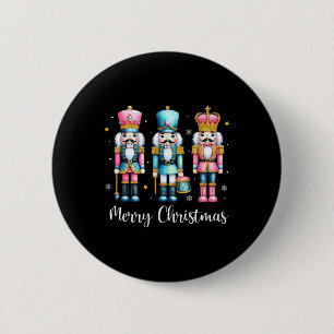 Merry Christmas Nutcracker Ballet Festive Xmas Men 6 Cm Round Badge