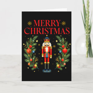 Merry Christmas Nutcracker Ballet Festive Xmas Men Card