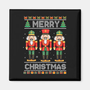 Merry Christmas Nutcracker Ballet Festive Xmas Men Magnet