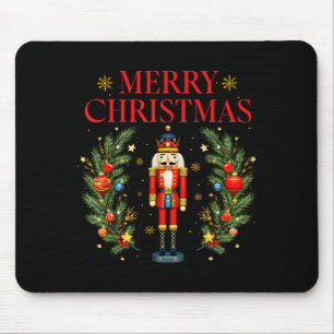 Merry Christmas Nutcracker Ballet Festive Xmas Men Mouse Pad