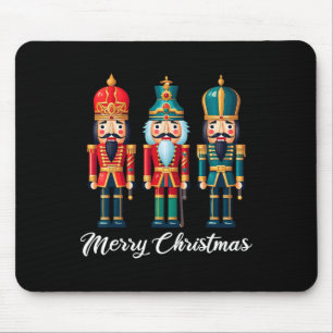 Merry Christmas Nutcracker Ballet Festive Xmas Men Mouse Pad