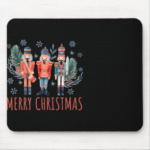 Merry Christmas Nutcracker Ballet Festive Xmas Men Mouse Pad