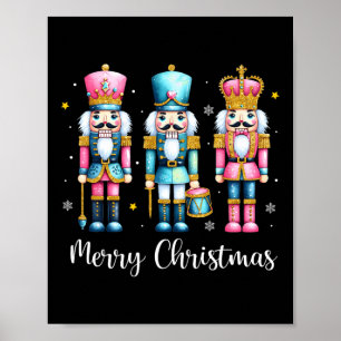 Merry Christmas Nutcracker Ballet Festive Xmas Men Poster