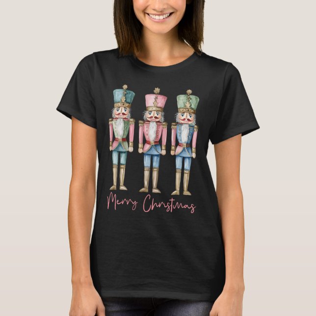 Merry Christmas Nutcracker Ballet Festive Xmas Men T-Shirt (Front)