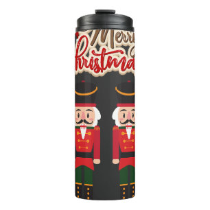 Merry Christmas Nutcracker Festive Holiday Tee Thermal Tumbler