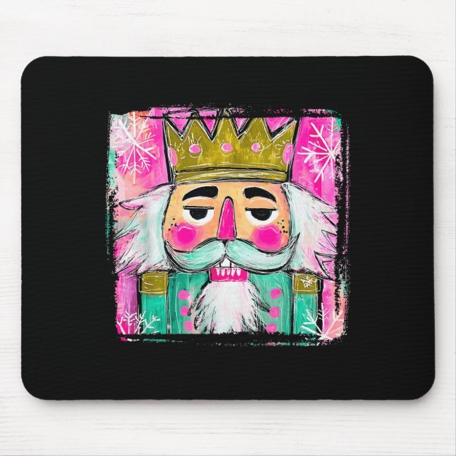 Merry Christmas Nutcracker Men Women Kids Xmas Paj Mouse Pad (Front)