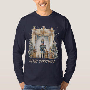 Merry Christmas nutcracker watercolor T-Shirt