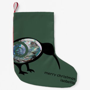 MERRY CHRISTMAS NZ KIWI NEW ZEALAND SANTA CUSTOM SMALL CHRISTMAS STOCKING