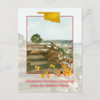 Merry Christmas Oklahoma Black Mesa Personalised