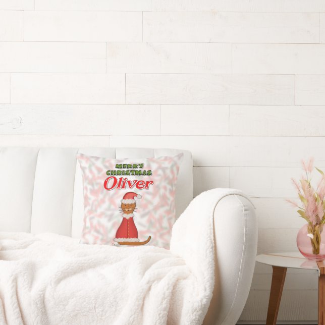 Merry Christmas Oliver Cushion (Couch)